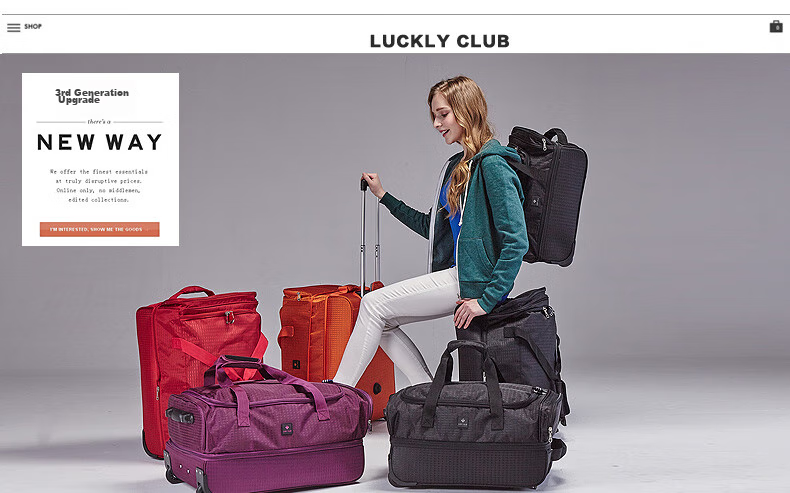 LUCKY CLUB Oxford Cloth Trolley Bag Travel Handbag Canvas Short-Distance Carry-On Backpack Luggage Bag, 18-Inch Elegant Black 2