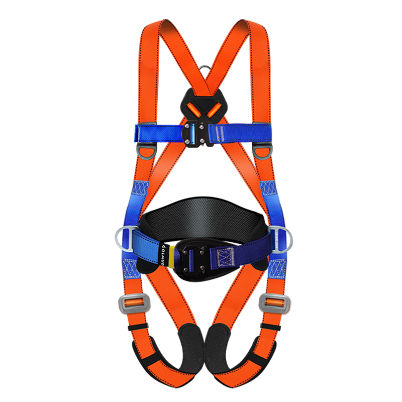 Leyoubaiyi Five-Point Safety Harness High-Altitude Work Safety Rope National Standard Single Large Hook 2m