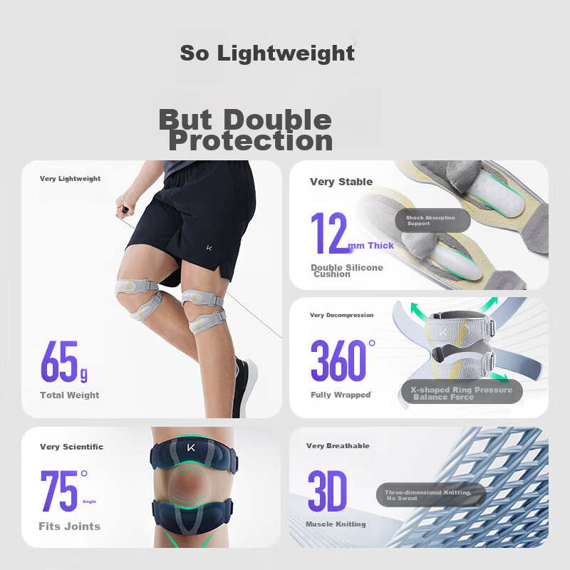 Keep Patellar Strap Sports Knee Brace, Patella Support for Running And Badminton, Meniscus Breathable Fixation Band K-Rox