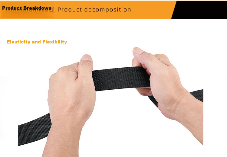 HALFEEL Men's Canvas Double-Ring Buckle Belt, Elastic Waistband for Outdoor Activities, Suitable for Young Men And Students, Military Training Pants Belt, Gift Idea 8