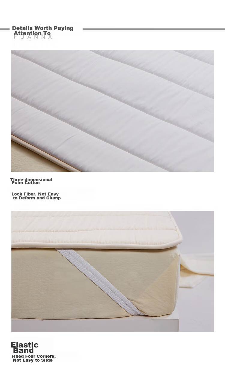 FUANNA Mattress, Pure Cotton High-Elastic Support Tatami Mat, Foldable Protective Pad, Double Soft Mat for 1.5-Meter Bed 9