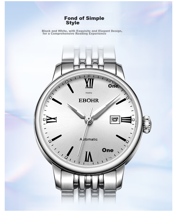 EBOHR Women's Master Series Watch, Exquisite Solid Mechanical Couple's Watch, Birthday And Holiday Gift, 36140121 4