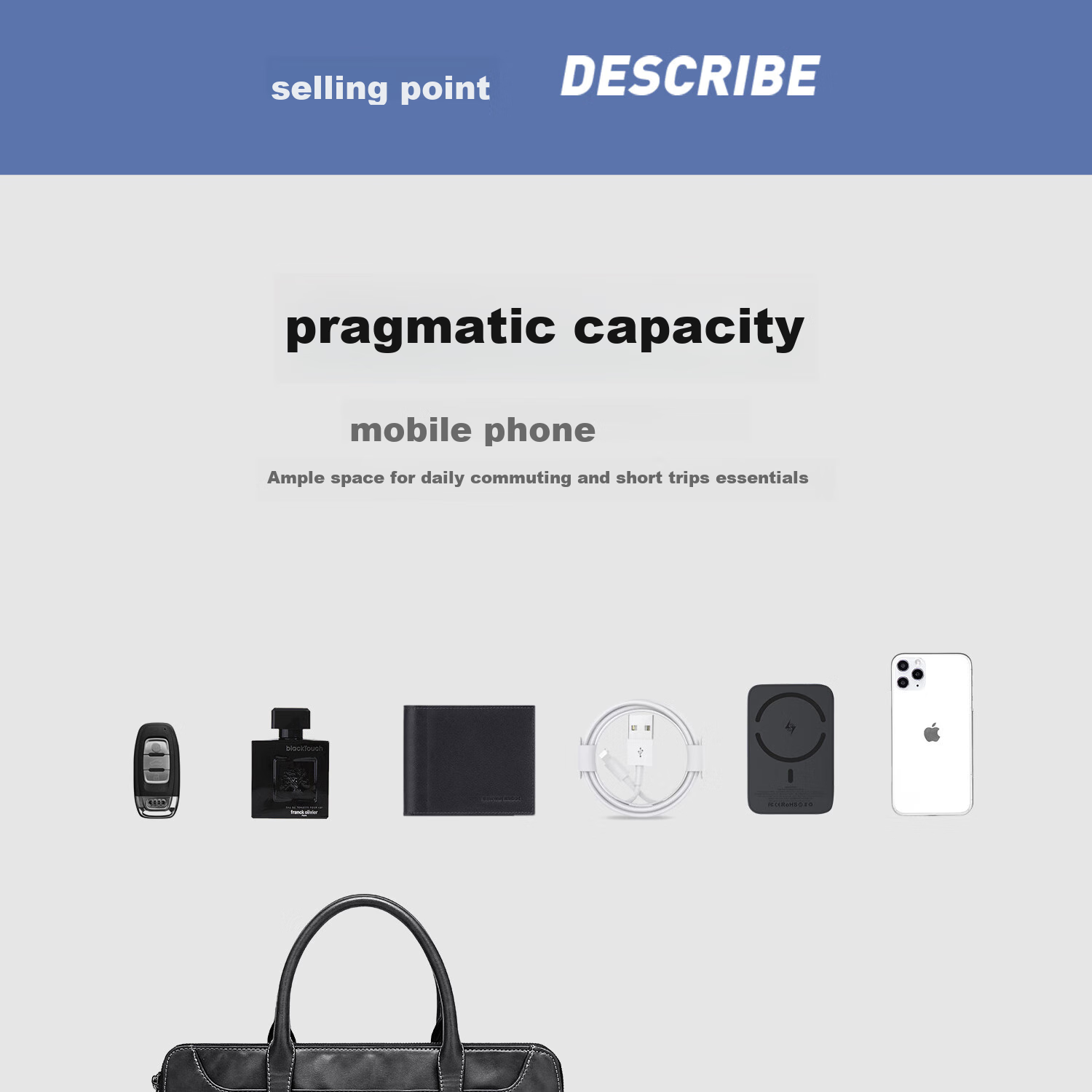 MashaLanti Men's Business Briefcase, Large Capacity Laptop Bag, Handbag for Travel, Shoulder Crossbody Bag, Practical Father's Day Gift 7