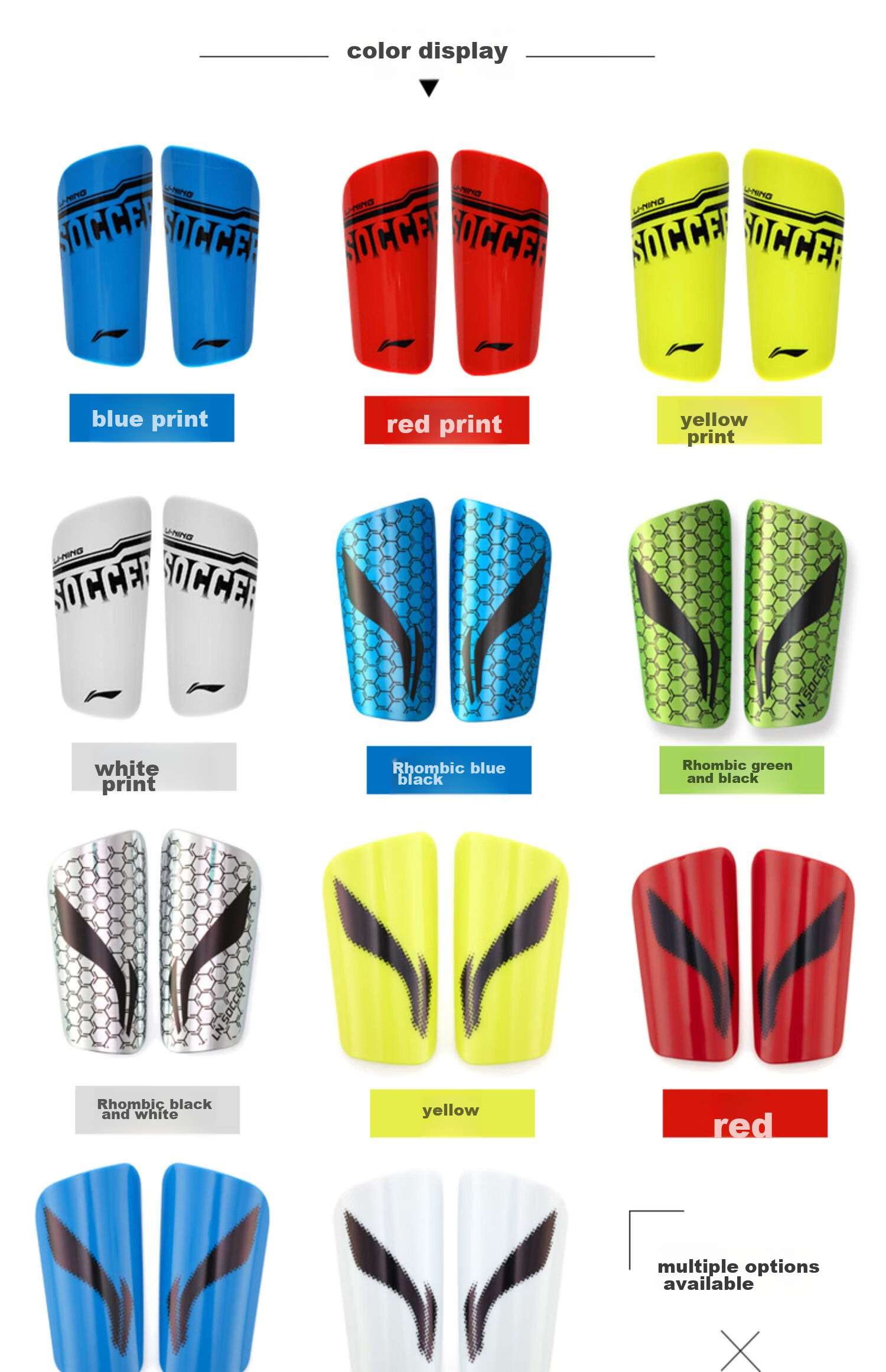 Li-Ning Soccer Shin Guards for Children And Adults, Protective Leg Guards for Competition And Training, Professional Protective Equipment for Men, Red Size L 19