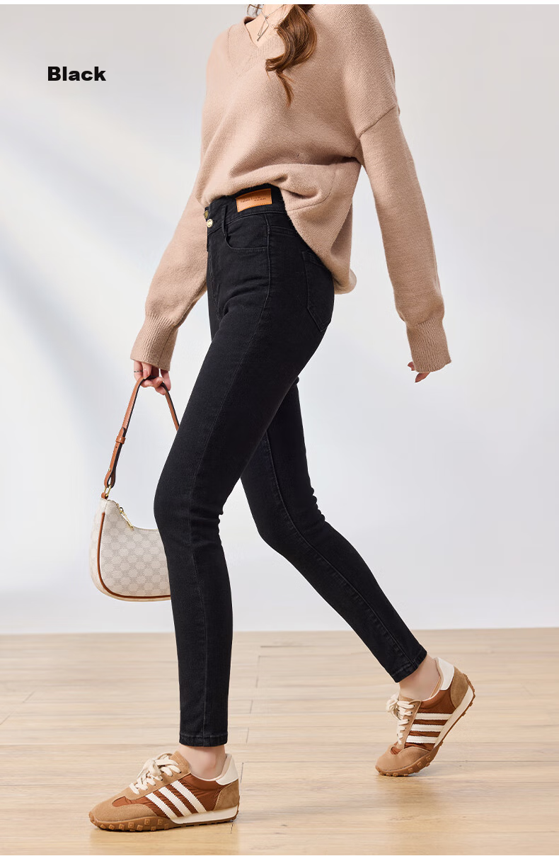 LangSha High-Waisted Jeans for Women, Spring And Autumn Tight-Fitting High-Elasticity Leggings, Slim-Fit Skinny Pants 19