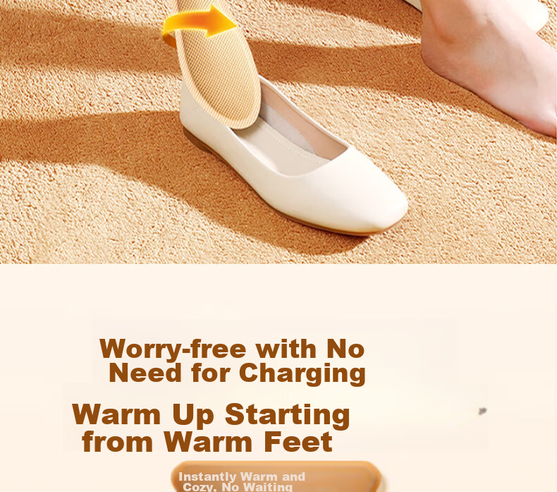 Cigeman Heated Shoe Insoles [20 Pieces], Foot Warmer, Warm Foot Pad, Foot Warmer Patch, Cold-Proof, Warmth Retention, Suitable for Men And Wome 6