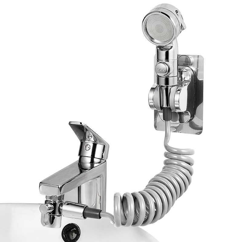 Muvi Faucet Extender, External Pressure Booster, Shower Head, Hair Washing Tool, Face Basin, Mouthwash, One-To Adapter, Flow Divider
