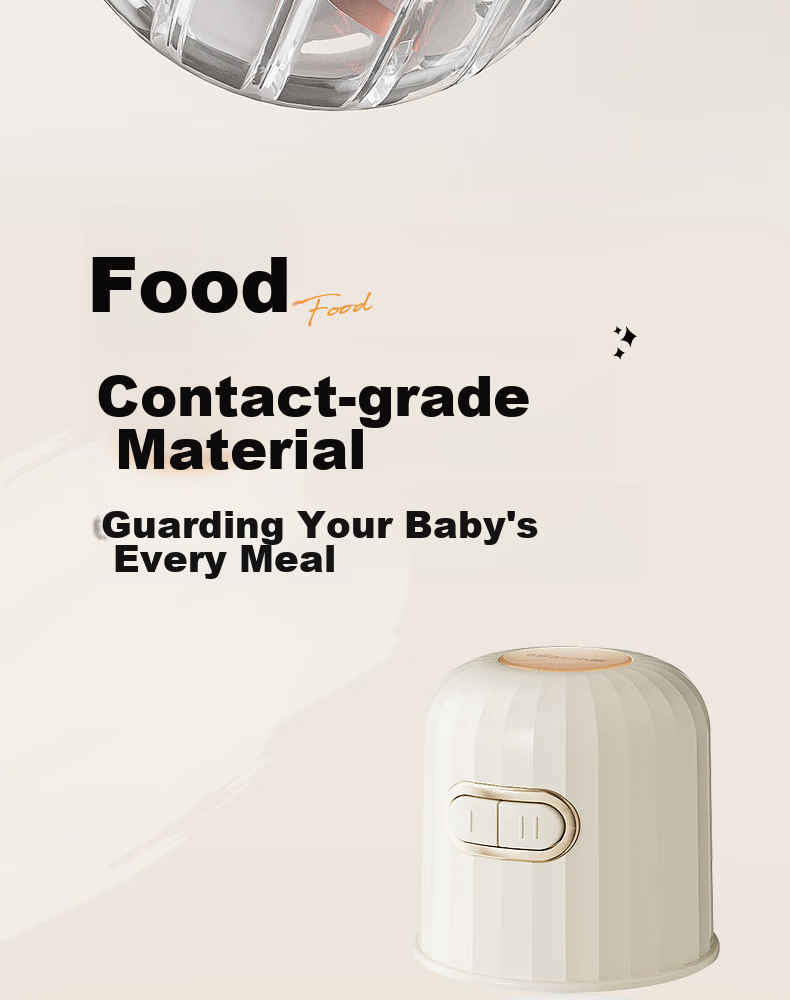 Bear Baby Food Processor, Multifunctional Small Mini Grinder And Blender, Garlic Masher, 8 Blades Single Cup Single Blade 11