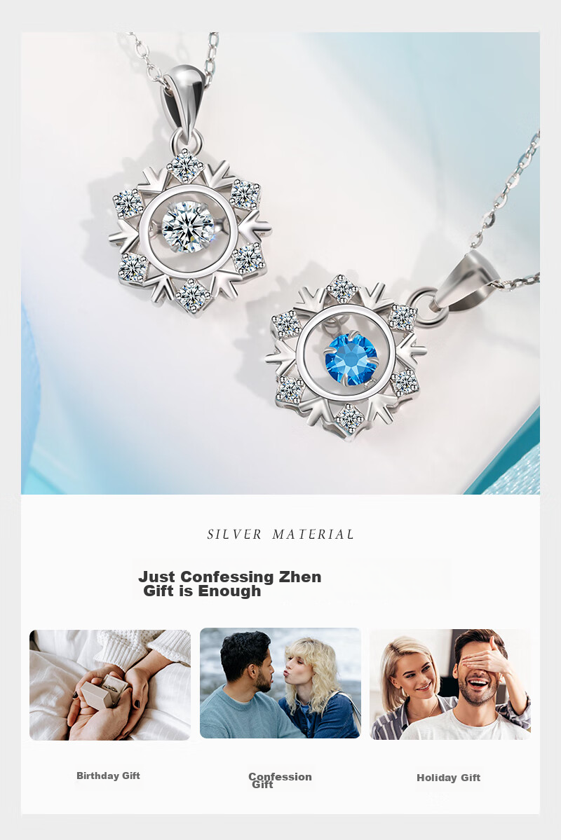 MANHE S999 Sterling Silver Necklace for Women, 2026 New Light Luxury High-End Style, Birthday Gift for Wife Or Girlfriend 6