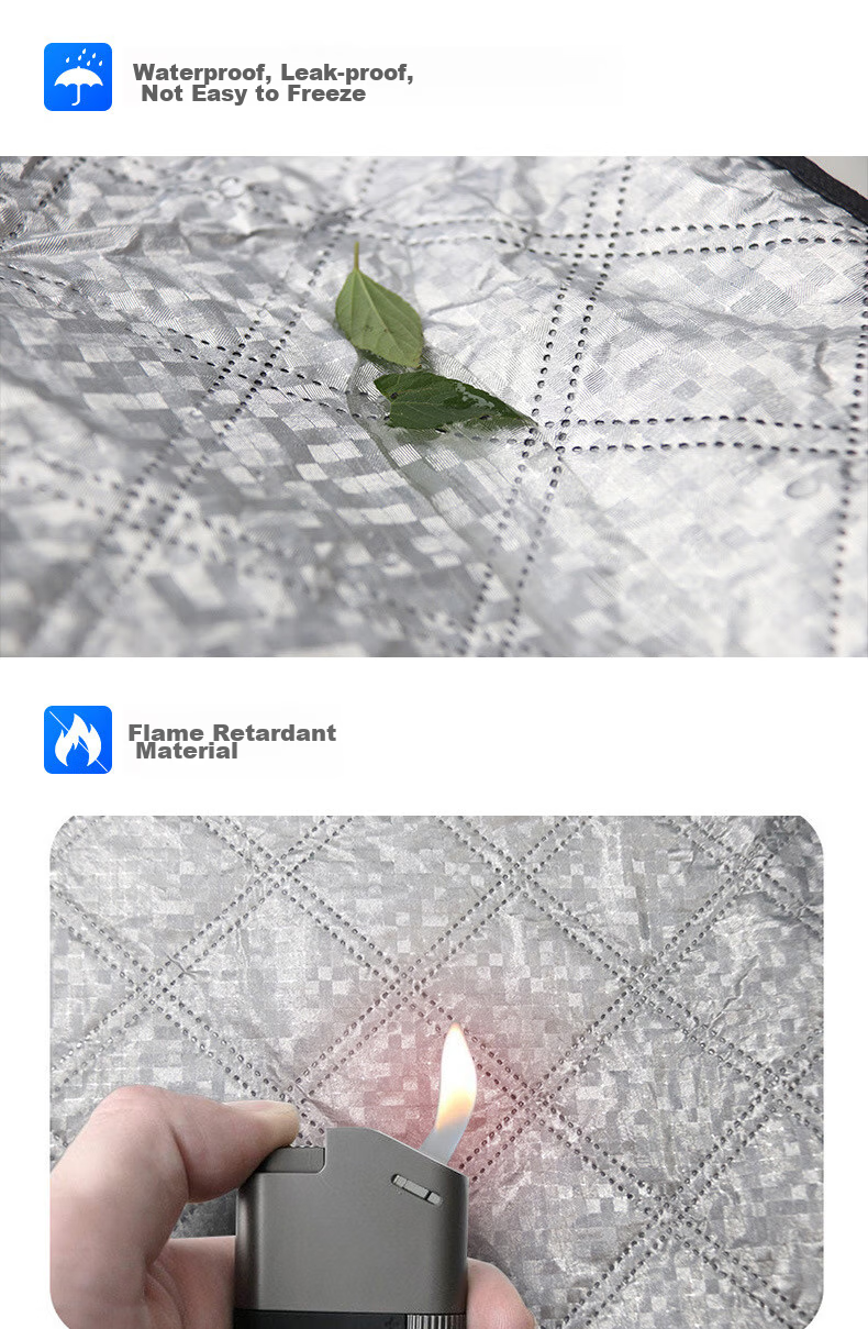 Huashi Car Windshield Sunshade, Heat Insulation Umbrella, Sun Protection Panel, All-Season Use, Anti-Freeze Half Cover 10