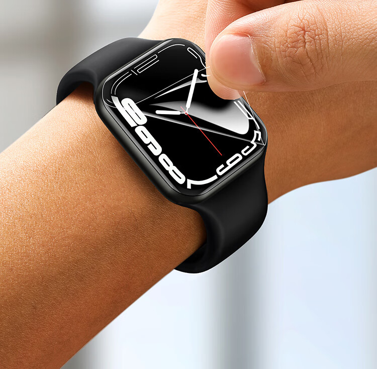 UGREEN Compatible with Apple Watch Screen Protector for SE3/SE2/S9/S8, Universal Fit for Apple IWatch 7/6/5/4, Protective Film for 45/44mm, Anti-Scratch, Anti-Fingerprint, Hydrogel Soft Film, Not Tempered Glass 23
