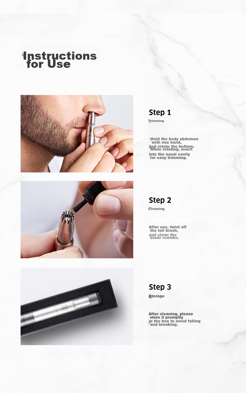 ZWILLING Nose Hair Trimmer And Nail Clipper Three-Piece Set for Men, Including Nail Clippers And Tweezers, Mid-Autumn Festival Gift Package 11