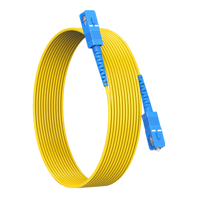 Zhongkeguangdian Single-Mode Fiber Optic Patch Cable SC-SC Single-Mode Single-Core 3 Meters Single-Mode Optical Cable Pigtail UPC Telecom Grade 9/125μm Fiber Optic Cable ZK-SC