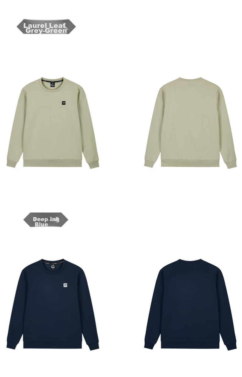 361° Men's Sweatshirt, Spring Long-Sleeve Sportswear, Casual Round Neck Loose Fleece-Lined Top, 652344801D-7 33