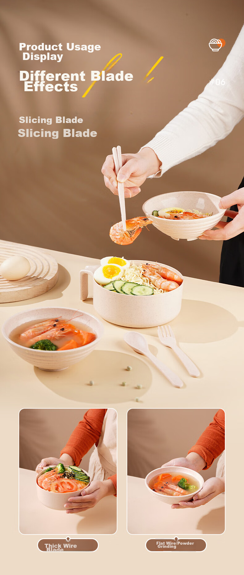 CAIZHI 304 Stainless Steel Ramen Bowl And Chopsticks with Lid, Student Lunchbox, Fast Food Cup And Bowl, Chopsticks Tableware Set, Lemon Yellow CZ6559 10