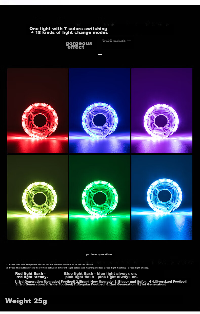 BIKEBROS Bicycle Light, Children's Bicycle Air Valve Light, Wheel Light, Flower Drum Light, Balance Bike Light, Flashing Light, Bicycle Wind Fire Wheel Night Riding Light [Children's Balance Bike Model with Intelligent Sensor] 5