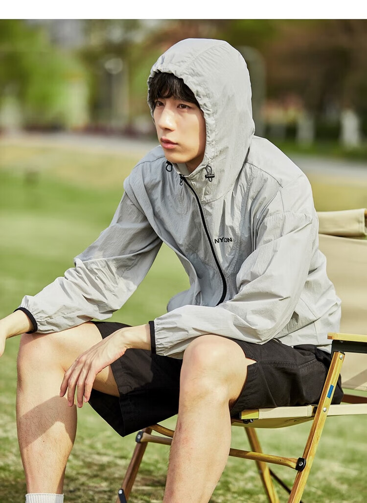 TonLion 2023 Men's Lightweight Sun Protection Hoodie, Medium Gray, XXL 7