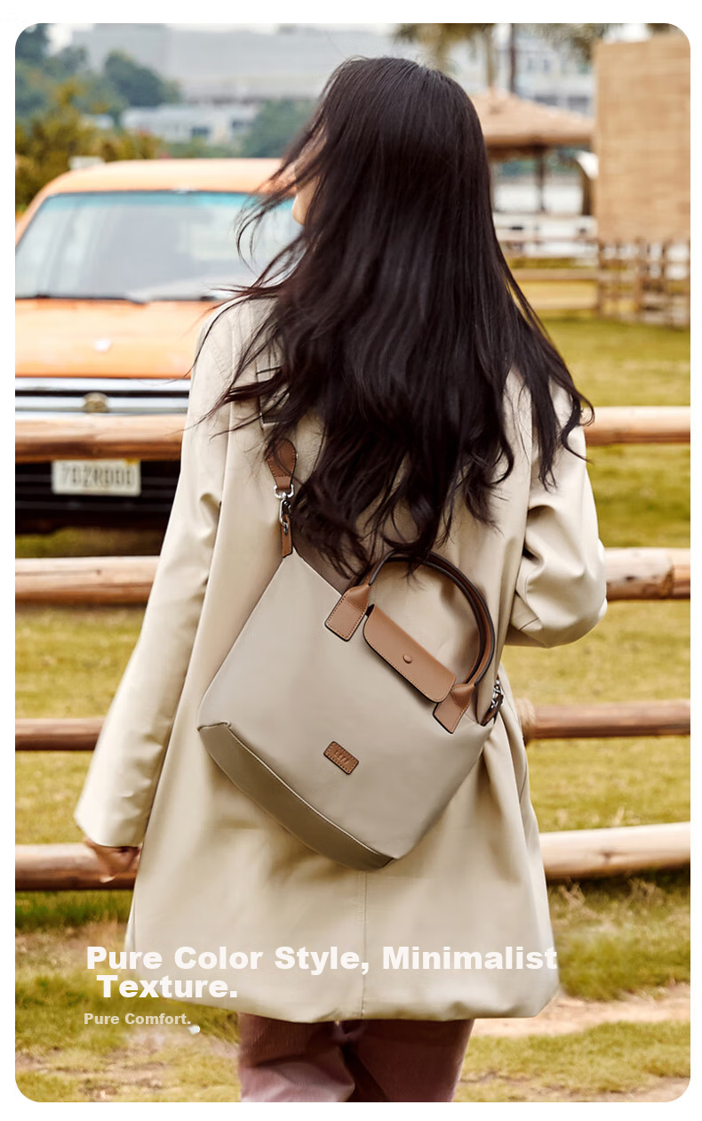 Laifu Lightweight Simple Dumpling Bag Large Capacity Water-Resistant Canvas Crossbody Shoulder Bag Practical Gift Birthday Present 2
