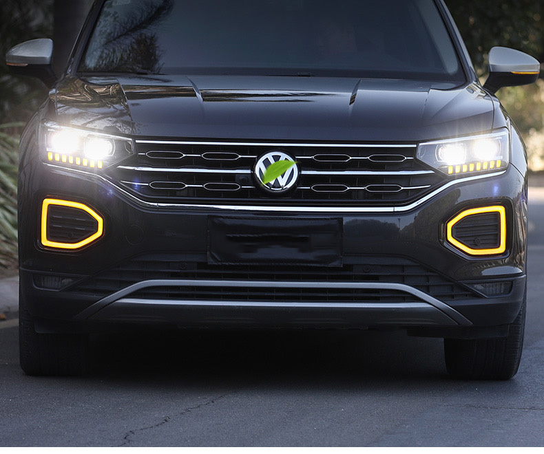 适用于19-20款大众探岳大灯改装四近四远led透镜激光透镜大灯总成