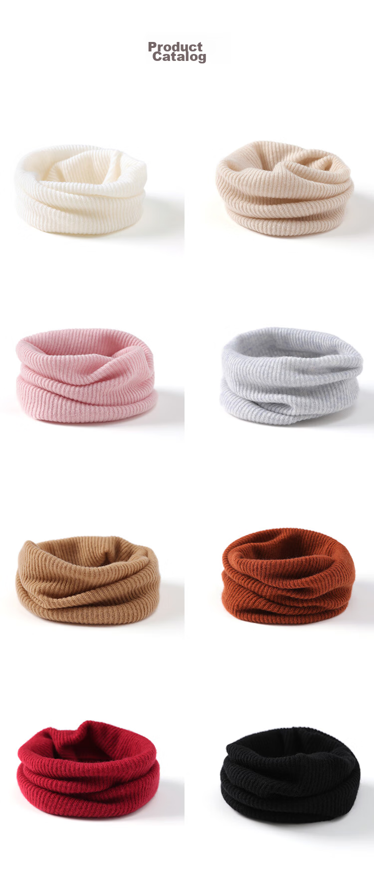 JIUMU Cashmere Warm Neck Gaiter for Women, Autumn And Winter Thickened Cold-Proof Neck Protector, Women's Neck Warmer, Winter Wool Scarf for Wome 22