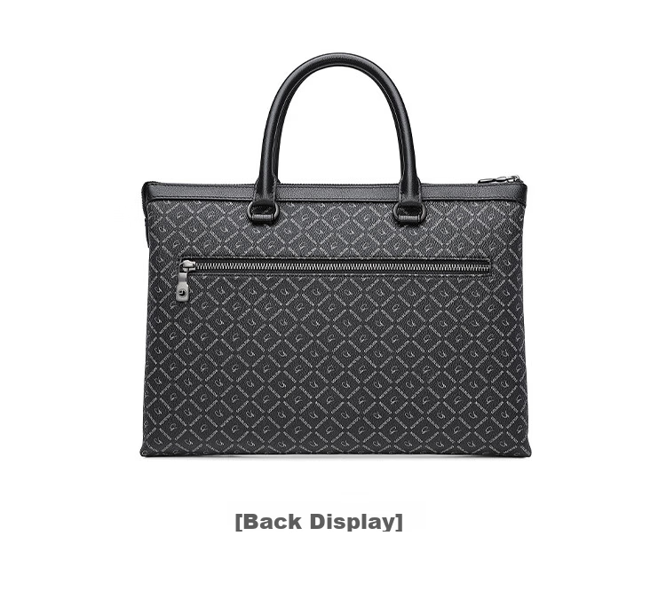 Goldlion Business Briefcase, Stylish PVC Men's Bag, Laptop Bag with Large Capacity, Horizontal Style Handbag, Birthday Gift 15