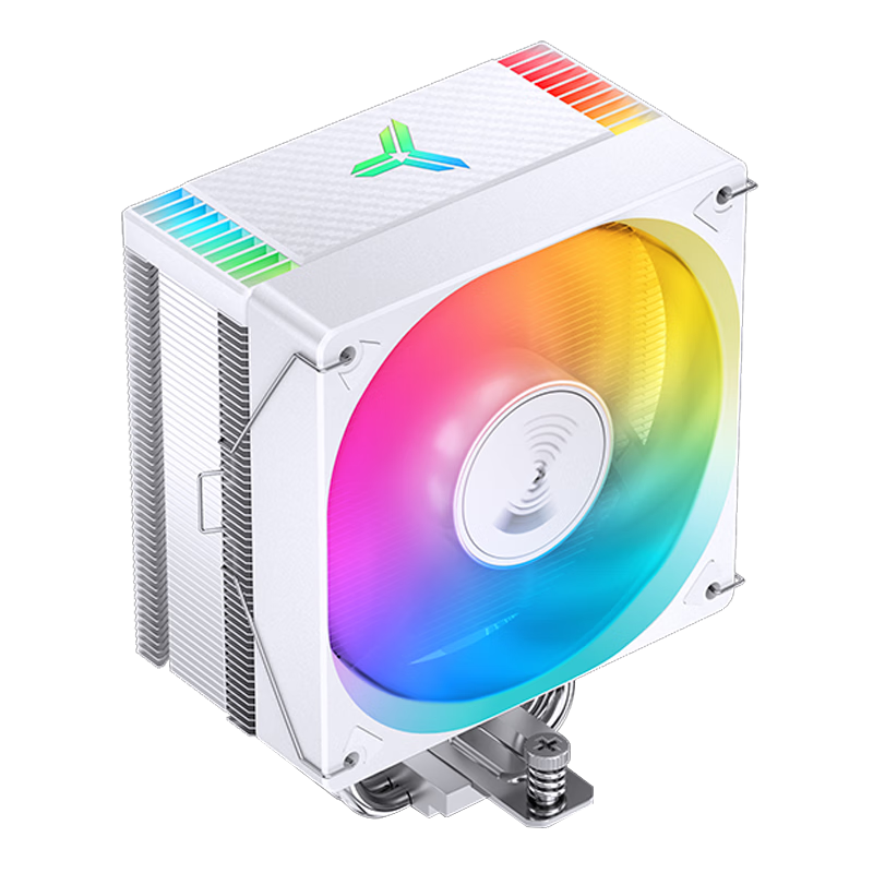 JONSBO CR-1000 V3 Pro ARGB Edition White Model CPU Air Cooler (Nickel-Plated 6 Heat Pipes/mainboard ARGB Sync/PWM/Multi-Platform/Thermal Paste Included)