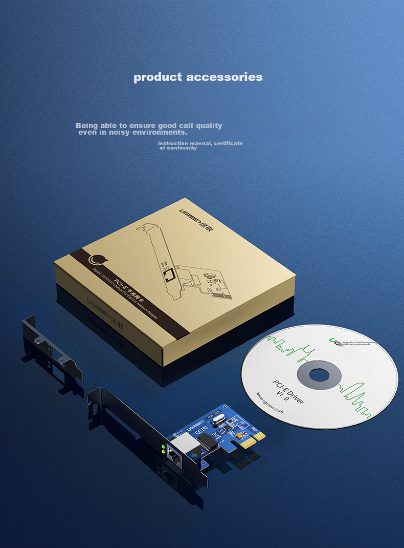 UGREEN PCI-E to 2.5G Wired Network Card, Desktop Computer NAS Server Built-In Ethernet, Adaptive Gigabit Wired Network Card, RJ45 Network Port High-Speed Expansion Card 17