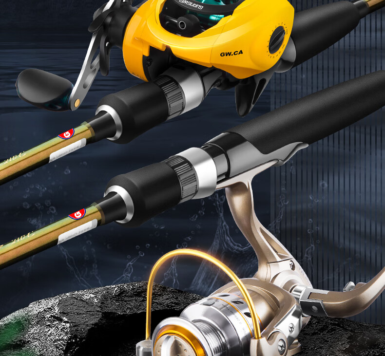 GW Fishing Rod, Biezhaoluya Rod, 2.4 Meters Straight Handle, M Action, for Black Lure Fishing, Suitable for Both Freshwater And Saltwater Fishing 2