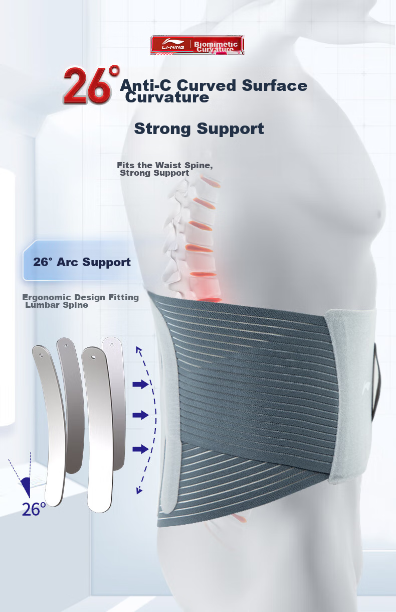 Li-Ning Waist Support Belt for Sports, Fitness, Herniated Disc, Muscle Strain, Prolonged Sitting, Running, Basketball, Deadlifts, And Waist Protectio 10