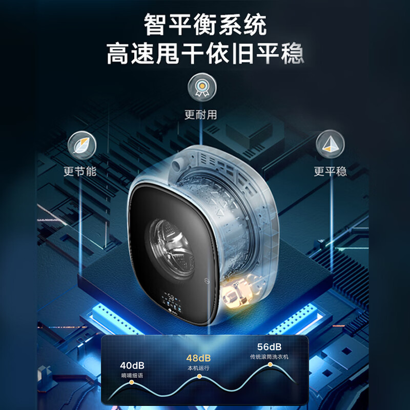 小天鹅（LittleSwan）TG30V860EPRO 3KG迷你滚筒洗衣机全自动儿童洗衣机婴儿洗衣机小型 挂壁式洗衣机 水魔方（影子）