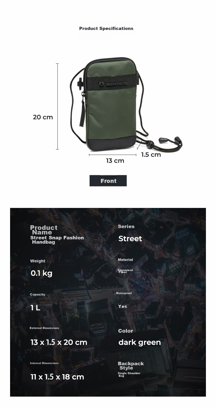 Manfrotto Street Series MB MS2-TO Urban Geek Handbag Sports Camera Bag Accessory Memory Card Storage Pouch 3