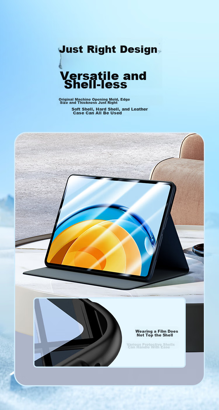 BIAZE Compatible with 26/25 Huawei MatePad Air 12-Inch (Third Generation), HD Tempered Glass Screen Protector, Universal HarmonyOS New Version Tablet Protective Film, Soft Light Version, Anti-Fingerprint 9