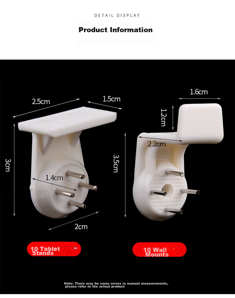 Chaoji Jia Pin Invisible Hanging Frame, No Drilling Required, for Oil Paint And Canvas, Specialized Frameless Nails, Strong Load-Bearing Hooks 11