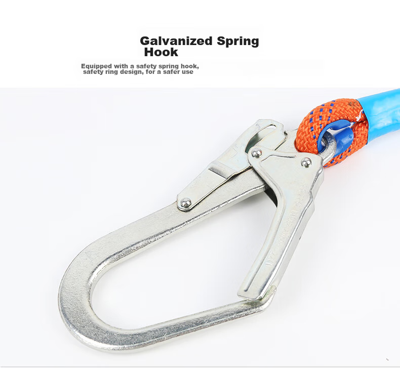 Hongshenghuashun Safety Belt, Safety Rope, High-Altitude Work Escape Lanyard, National Standard Construction Site, 3-Meter Large Hook 11