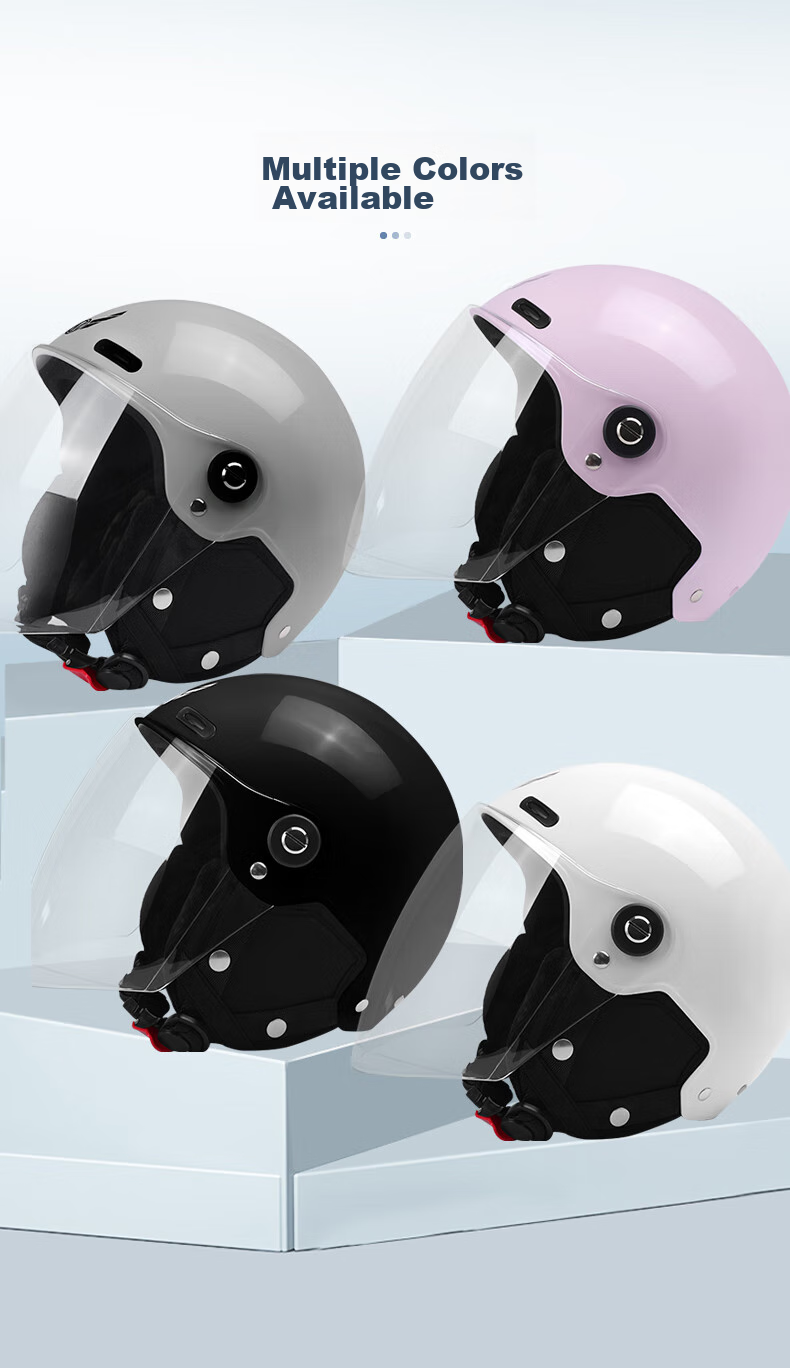 MYARMOR Helmet, Electric Vehicle 3C Certified, New National Standard Class A Motorcycle Half Helmet, Unisex All-Season Safety Helmet for Electric Scooters, One Size Fits All (Head Circumference 54-61cm), Modern Gray 17