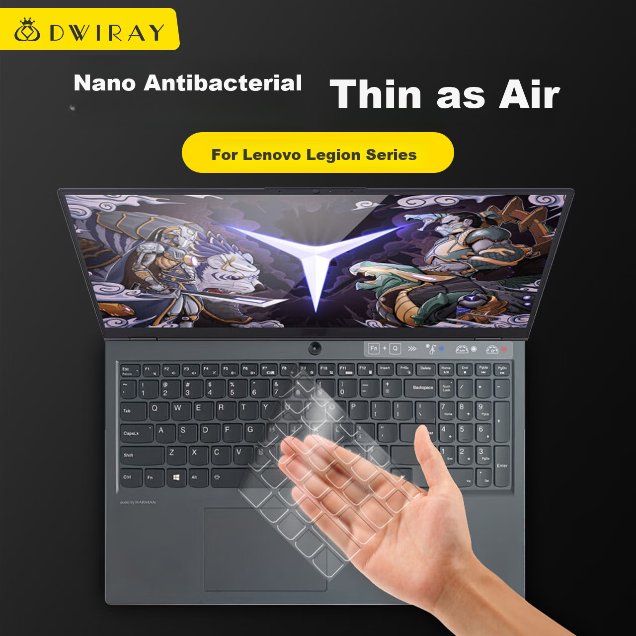 DiyiGongfang Keyboard Dust Cover Film Suitable for Lenovo Legion R7000/R7000P/Y7000/Y7000P/R9000P/R9000K Laptops Keyboard Protective Film