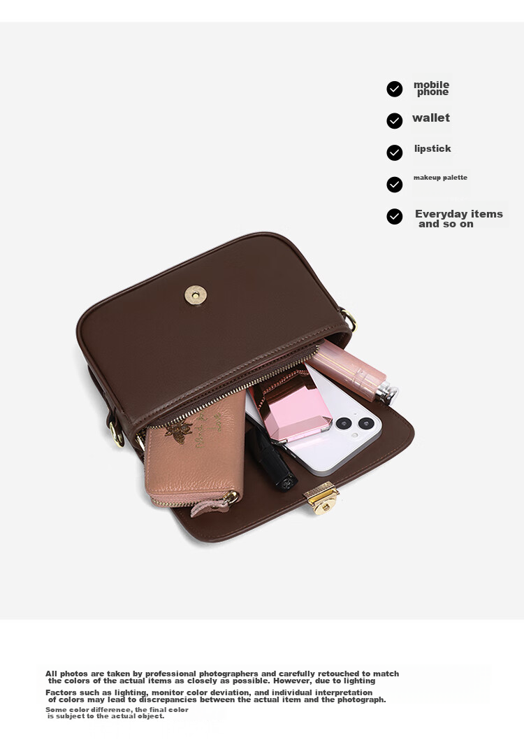 C.BANNER Leather Handbag, Women's Crossbody Bag, Shoulder Bag, Small Satchel for Women, Brand Birthday Mother's Day Gift, Practical Present for Mom 7