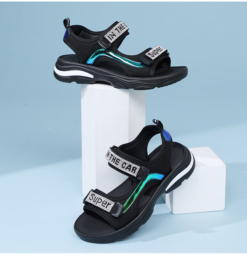 RED DRAGONFLY Women's Breathable Soft Sole Casual Roman Outdoor Sports Beach Sandals WTK233842 5