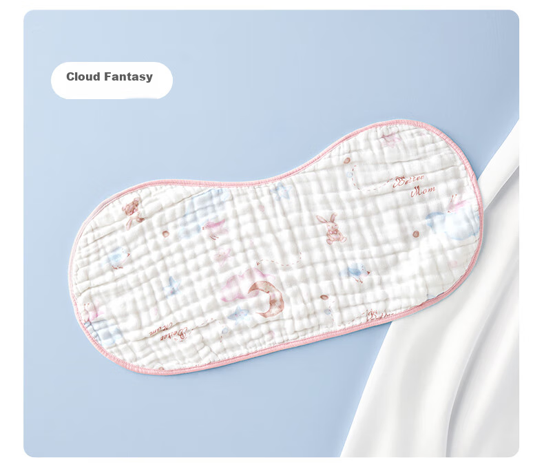 Shiyuejiejing Baby Burp Cloth, Gauze Towel, Drool Bib, Nursing Cloth, Baby Flat Pillow Burp Pad, Back Towel, 2 Pieces, Bear Patter 31