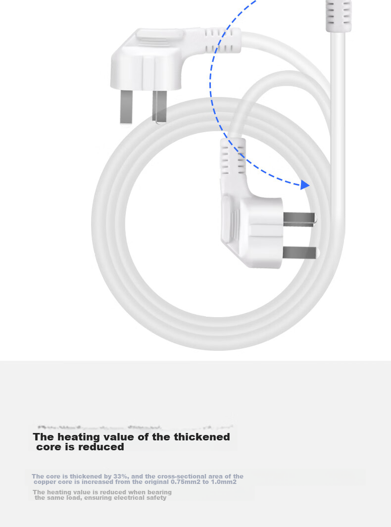Deli 3C Certified National Standard Safe Power Strip, Extension Cord/Power Bar/Power Strip/Outlet Strip/Extension Cord with Master Switch, Child Safety Lock, 4 Outlets, 3 Meters, White, 18203 6
