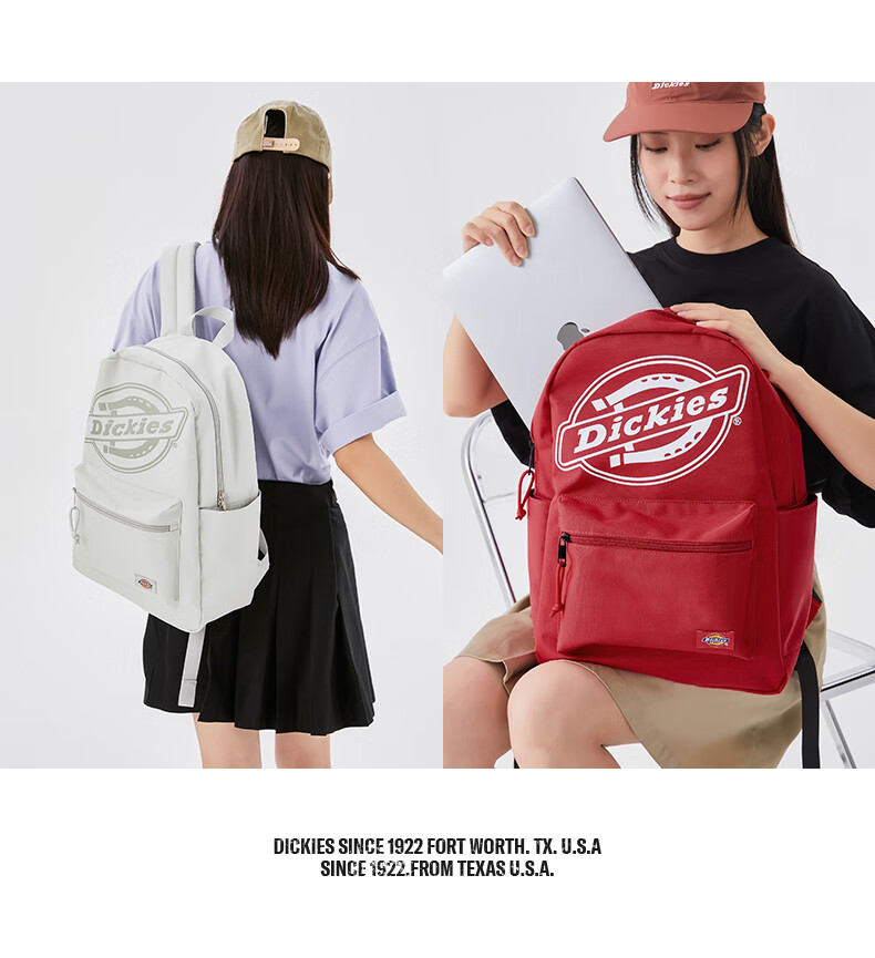 Dickies Backpack for Women DK Hidden Compartment Large Capacity School Bag with Multiple Compartments for Middle And High School Students Lightweight Casual Outdoor Travel Bag 17