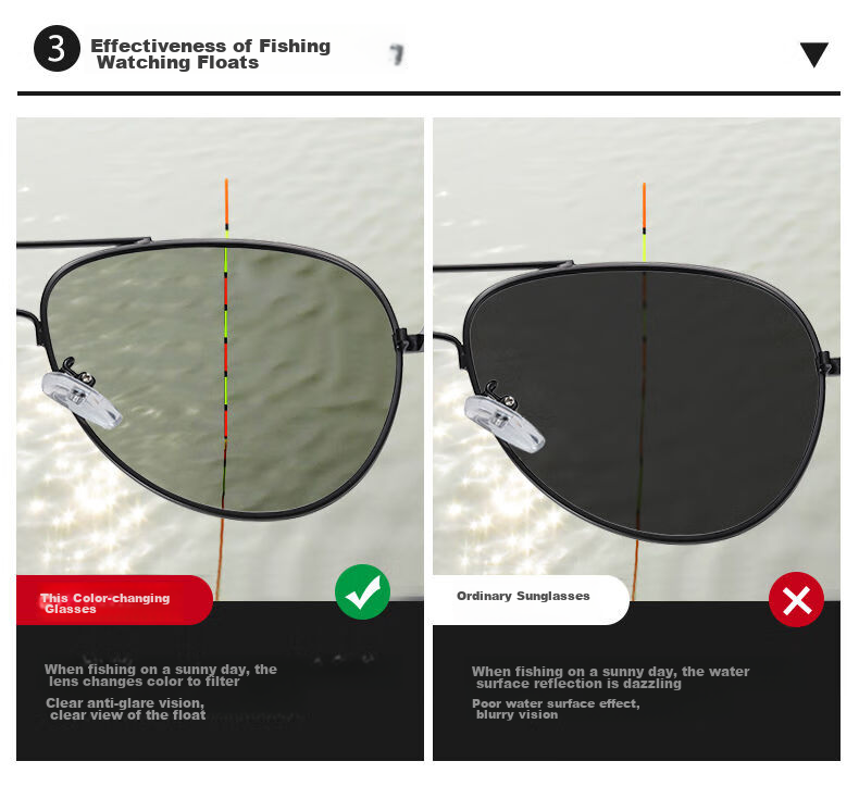 LESCA LUNETIER Day And Night Smart Polarized Sunglasses for Men with UV Protection And High Definition Lenses for Fishing, Driving, And General Use 6