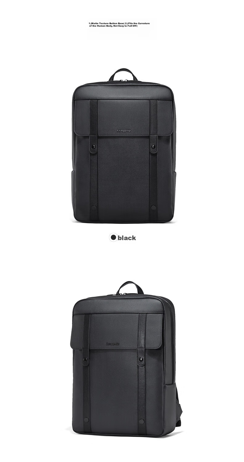 Xinxiuli Backpack for Men And Women, Laptop Bag 16-Inch Korean Style Student Bookbag, Trendy Travel Bag TQ5 Black 8