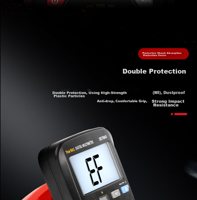 Delixi Electric High-Precision Digital Multimeter Multifunctional Digital Voltage Tester DEM11+ 7