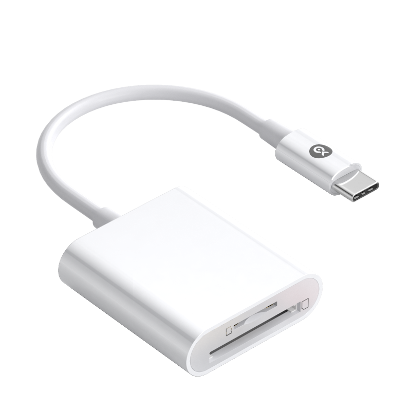 BIAZE Type-C Card Reader SDTF Two-In Compatible with Apple IPhone 17/16, Camera, Dash Cam Storage Memory Card, High-Speed Transfer, Plug And Play