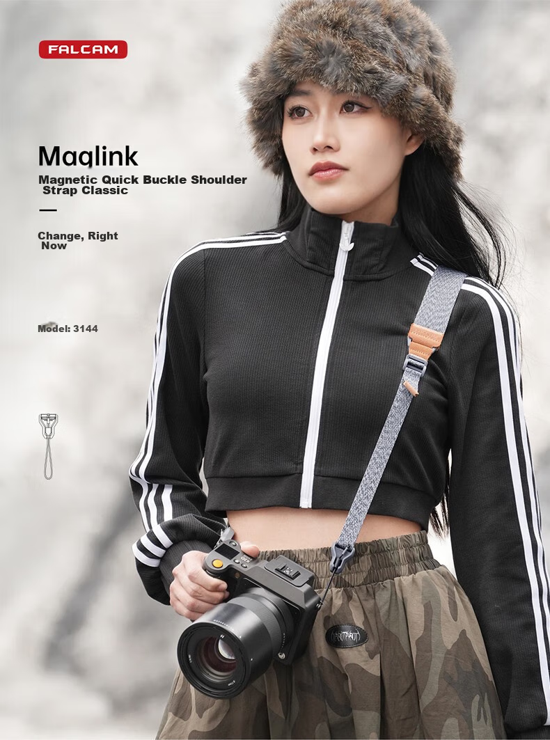 Ulanzi, You Lan Zi, Peregrine Falcon, Camera Wrist Strap with Magnetic Single-Handed Wrist Strap Shoulder Strap Crossbody DSLR Mirrorless Digital Camera Quick-Release Genuine Leather Wristband Fast Connection Safety Hand Strap Lanyard 3