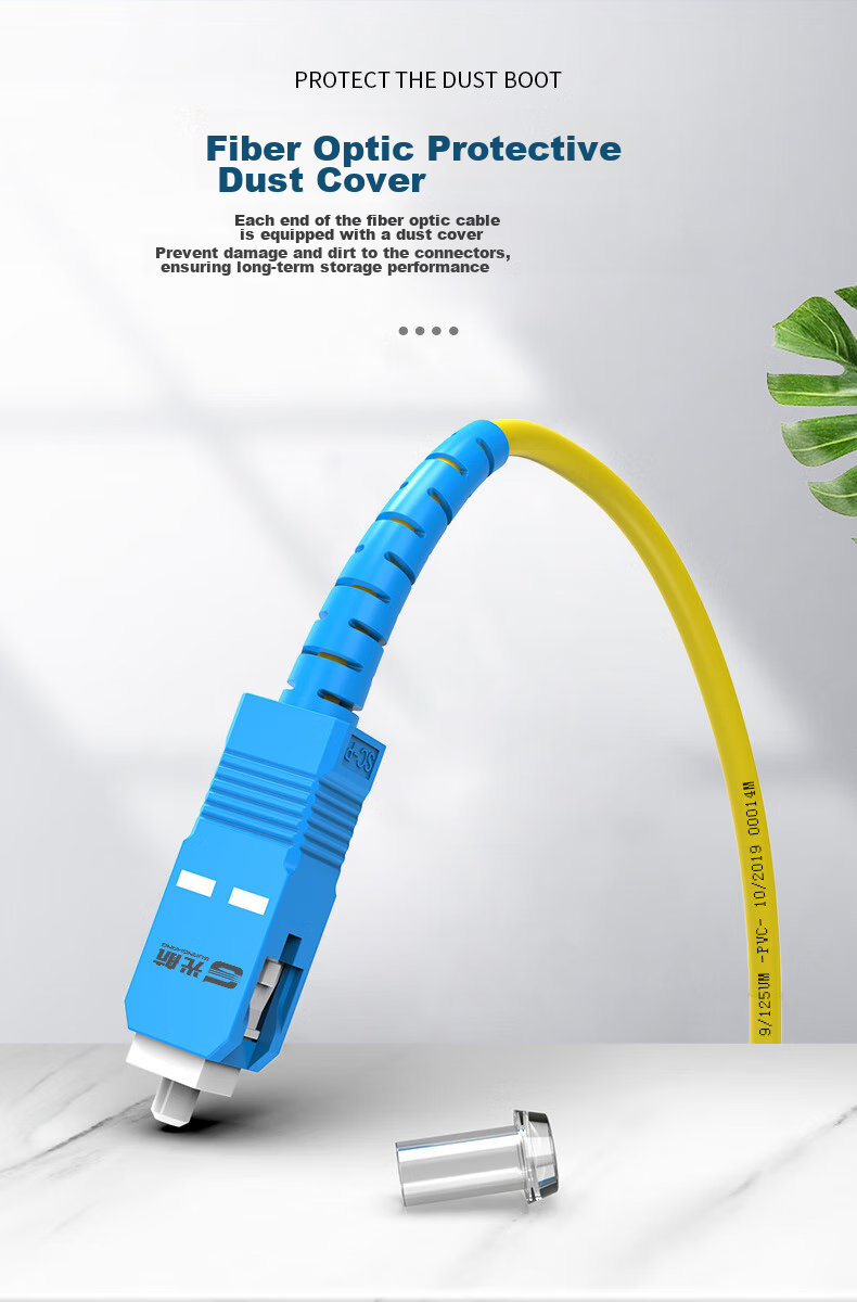 Guanghang Telecom-Grade Fiber Optic Patch Cable LC-LC Single-Mode Dual-Core 3-Meter Indoor Fiber Optic Cable, Low Smoke Zero Halogen Environmentally Friendly Outer Sheath, Transceiver Pigtail GH-LL03 7