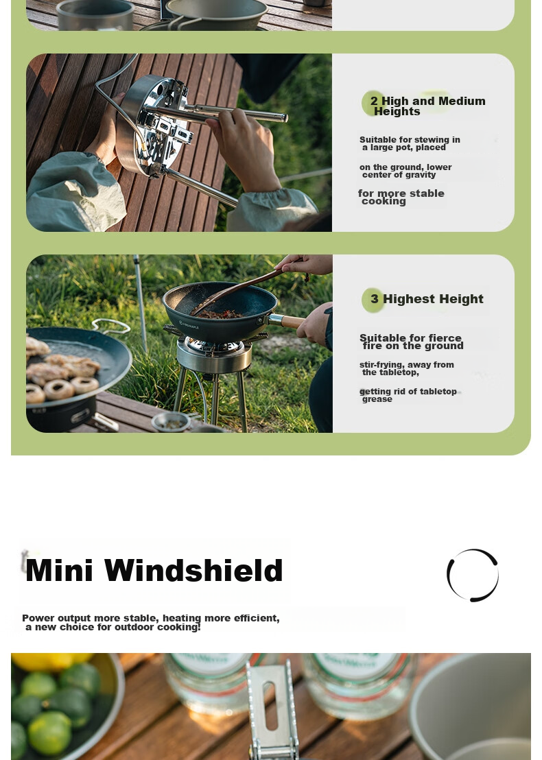 FIRE-MAPLE Qingtian 2-Piece Gas Stove Outdoor Cooking Equipment Camping Gear Portable Large-Power Intense Flame Stove 7