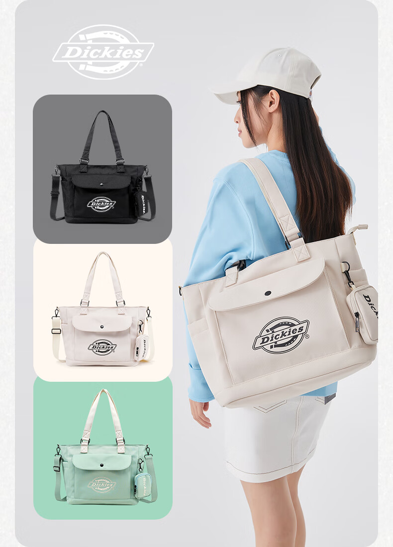 Dickies Crossbody Bag for Women, Shoulder Bag with Multiple Pockets, DK Fashion Casual Shoulder Bag, Outdoor Travel Large Capacity Shopping Versatile Handbag 3
