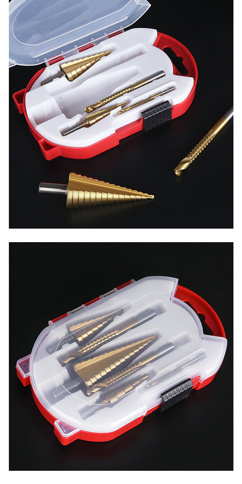 HUHAO Pagoda Drill Bit, Metal Stainless Steel High Hardness Hole Opener, Specialized Drill for Iron Opening, Hole Enlarger, Drilling Tower-Shaped Step Drill 12